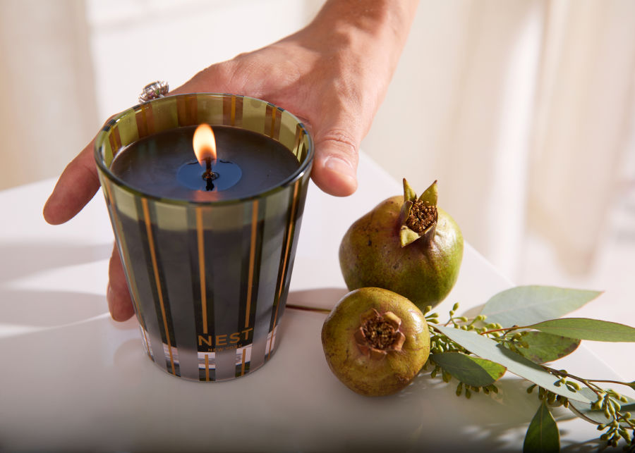 Full View of NEST Pistachio & Wild Fig Classic Candle image number 1